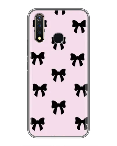 Чехол для Vivo Y19 с картинкой «Черные банты Coquette» Чехол для Vivo Y19 с картинкой «Черные банты Coquette»