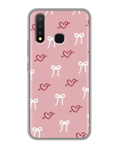Чехол для Vivo Y19 с картинкой «Сердца и банты» Чехол для Vivo Y19 с картинкой «Сердца и банты»