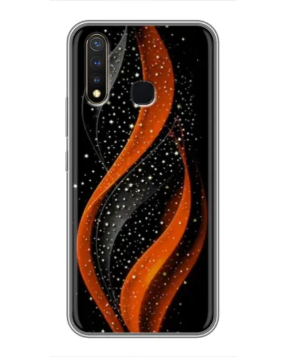 Чехол для Vivo Y19 с картинкой «Огненная звездная волна»