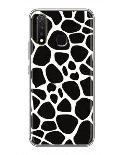 Чехол для Vivo Y19 с картинкой «Черно-белый жираф»