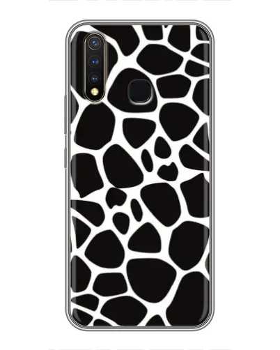 Чехол для Vivo Y19 с картинкой «Черно-белый жираф»