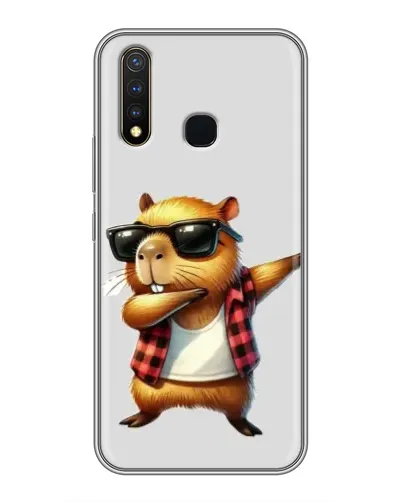 Чехол для Vivo Y19 с картинкой «Капибара рэпер даб»