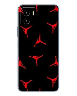 Чехол для Vivo Y19s Pro с картинкой «Jordan Red Pattern» Чехол для Vivo Y19s Pro с картинкой «Jordan Red Pattern»