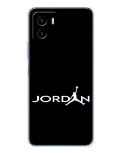 Чехол для Vivo Y19s Pro с картинкой «Jordan White Logo»