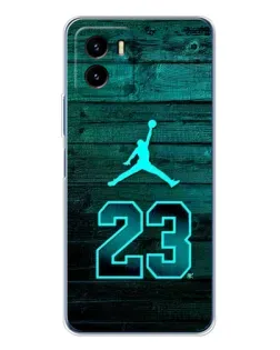 Чехол для Vivo Y19s Pro с картинкой «Jordan Cyan 23»