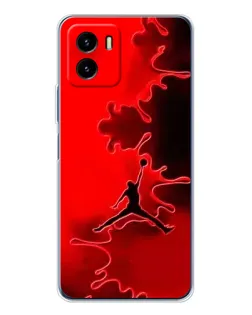 Чехол для Vivo Y19s Pro с картинкой «Jordan Red Smoke»