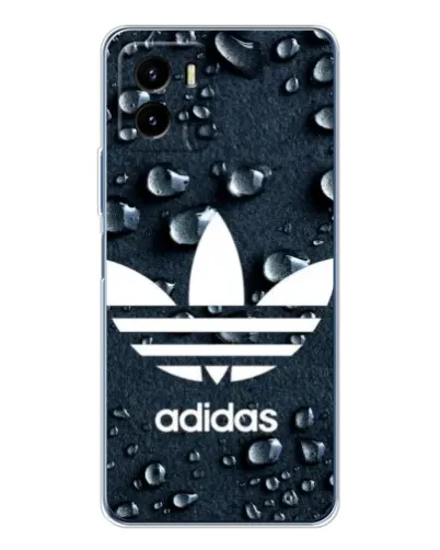Чехол для Vivo Y19s Pro с картинкой «Adidas Trefoil Blue»