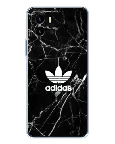 Чехол для Vivo Y19s Pro с картинкой «Белый мрамор Adidas»