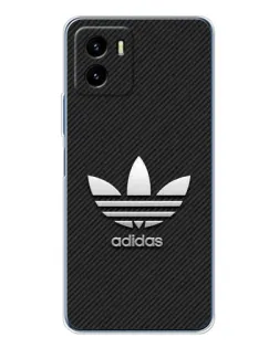 Чехол для Vivo Y19s Pro с картинкой «Adidas Карбоновая текстура»
