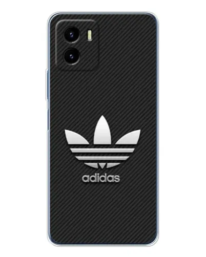 Чехол для Vivo Y19s Pro с картинкой «Adidas Карбоновая текстура»