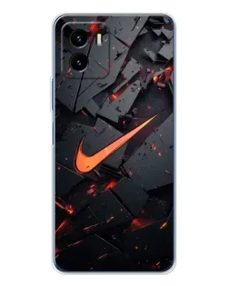 Чехол для Vivo Y19s Pro с картинкой «Nike — эффект разломов» Чехол для Vivo Y19s Pro с картинкой «Nike — эффект разломов»