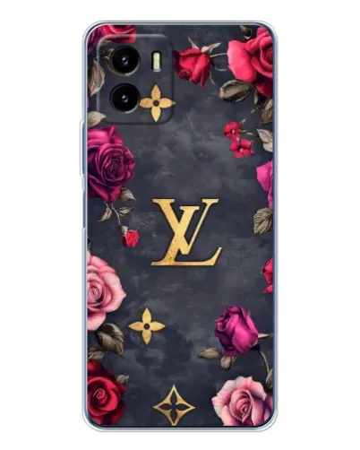 Чехол для Vivo Y19s Pro с картинкой «Цветочный Louis Vuitton»