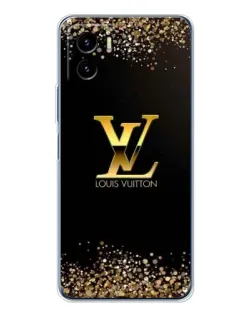 Чехол для Vivo Y19s Pro с картинкой «LV — золотые искры»
