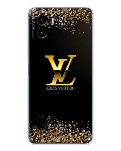 Чехол для Vivo Y19s Pro с картинкой «LV — золотые искры»