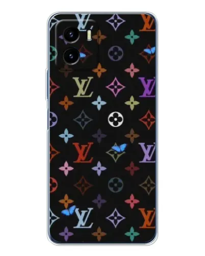 Чехол для Vivo Y19s Pro с картинкой «Цветная монограмма LV»