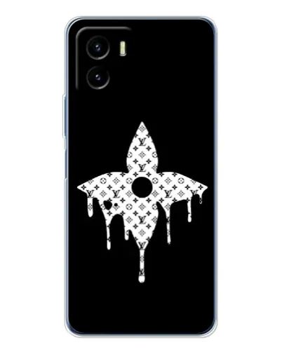 Чехол для Vivo Y19s Pro с картинкой «Цветочная монограмма»