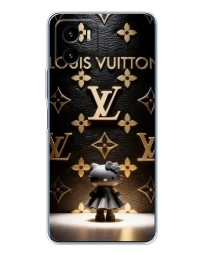 Чехол для Vivo Y19s Pro с картинкой «Монограмма с фигурой»