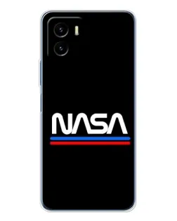 Чехол для Vivo Y19s Pro с картинкой «NASA — классика Red Blue» Чехол для Vivo Y19s Pro с картинкой «NASA — классика Red Blue»