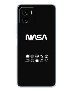 Чехол для Vivo Y19s Pro с картинкой «NASA — технический принт» Чехол для Vivo Y19s Pro с картинкой «NASA — технический принт»