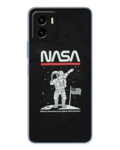 Чехол для Vivo Y19s Pro с картинкой «NASA — шагаем по Луне» Чехол для Vivo Y19s Pro с картинкой «NASA — шагаем по Луне»