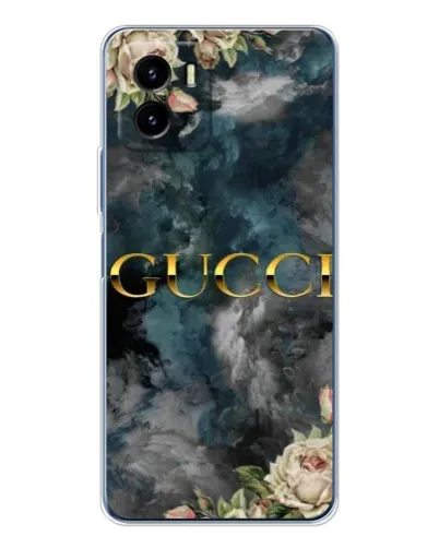 Чехол для Vivo Y19s Pro с картинкой «Абстрактные цветы Gucci» Чехол для Vivo Y19s Pro с картинкой «Абстрактные цветы Gucci»