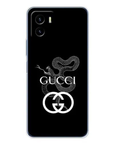 Чехол для Vivo Y19s Pro с картинкой «Gucci — серебряная змея» Чехол для Vivo Y19s Pro с картинкой «Gucci — серебряная змея»