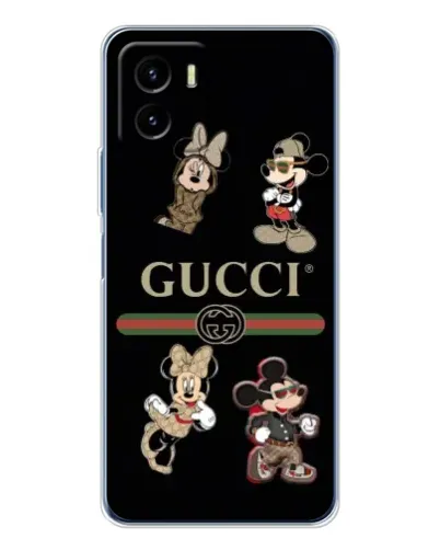 Чехол для Vivo Y19s Pro с картинкой «Gucci — герои Disney и монограмма» Чехол для Vivo Y19s Pro с картинкой «Gucci — герои Disney и монограмма»