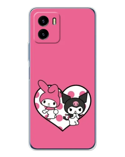 Чохол для Vivo Y19s Pro з картинкою «Kuromi та My Melody» Чохол для Vivo Y19s Pro з картинкою «Kuromi та My Melody»