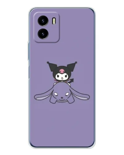 Чохол для Vivo Y19s Pro з картинкою «Kuromi на ліловому фоні» Чохол для Vivo Y19s Pro з картинкою «Kuromi на ліловому фоні»
