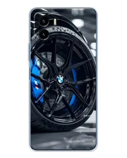 Чехол для Vivo Y19s Pro с картинкой «Колесо BMW вблизи»