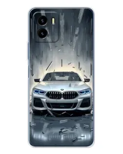 Чехол для Vivo Y19s Pro с картинкой «BMW в свете фар»