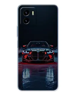 Чехол для Vivo Y19s Pro с картинкой «BMW на мокрой дороге»