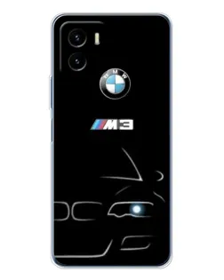Чехол для Vivo Y19s Pro с картинкой «Минималистичный принт BMW M3»