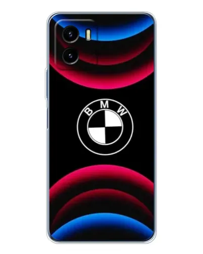 Чехол для Vivo Y19s Pro с картинкой «Логотип BMW и неоновые дуги» Чехол для Vivo Y19s Pro с картинкой «Логотип BMW и неоновые дуги»