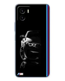 Чехол для Vivo Y19s Pro с картинкой «Силуэт BMW в темноте»