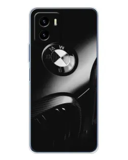 Чехол для Vivo Y19s Pro с картинкой «Эмблема BMW — макро»