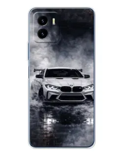 Чехол для Vivo Y19s Pro с картинкой «BMW сквозь туман»