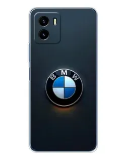 Чехол для Vivo Y19s Pro с картинкой «Логотип BMW — минимализм»