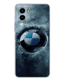 Чехол для Vivo Y19s Pro с картинкой «Логотип BMW — лед»