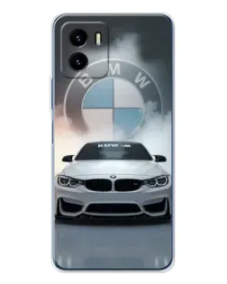 Чехол для Vivo Y19s Pro с картинкой «BMW в белом дыму»