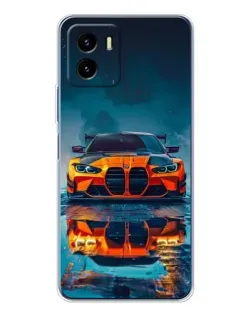 Чехол для Vivo Y19s Pro с картинкой «BMW — золотая эмблема»