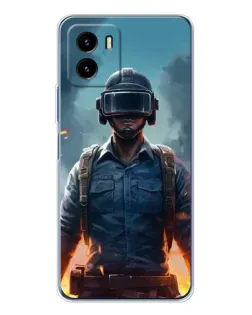 Чехол для Vivo Y19s Pro с картинкой «PUBG — реалистичный герой»