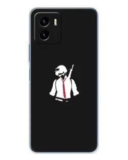 Чехол для Vivo Y19s Pro с картинкой «PUBG — силуэт воина»