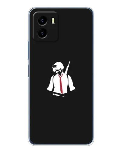 Чехол для Vivo Y19s Pro с картинкой «PUBG — силуэт воина» Чехол для Vivo Y19s Pro с картинкой «PUBG — силуэт воина»