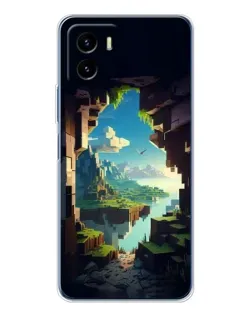 Чехол для Vivo Y19s Pro с картинкой «Вид из пещеры»
