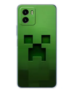 Чехол для Vivo Y19s Pro с картинкой «Крипер микро-дизайн»