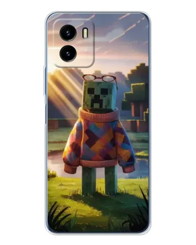 Чехол для Vivo Y19s Pro с картинкой «Крипер в свитере» Чехол для Vivo Y19s Pro с картинкой «Крипер в свитере»