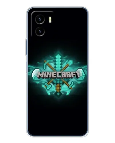 Чехол для Vivo Y19s Pro с картинкой «Minecraft Diamond лого» Чехол для Vivo Y19s Pro с картинкой «Minecraft Diamond лого»