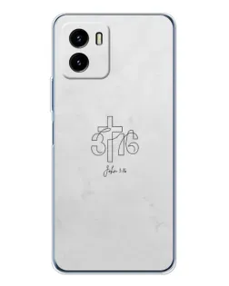 Чехол для Vivo Y19s Pro с картинкой «Иоанна 3:16 Крест» Чехол для Vivo Y19s Pro с картинкой «Иоанна 3:16 Крест»