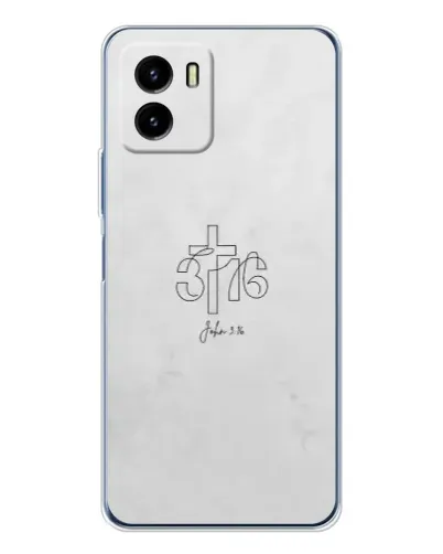 Чехол для Vivo Y19s Pro с картинкой «Иоанна 3:16 Крест»